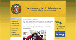 Desktop Screenshot of apfelweinwirte.de